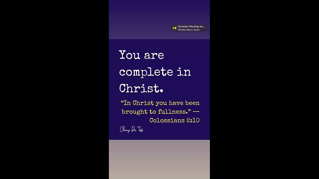 You don’t need to strive to be enough; you already are.
