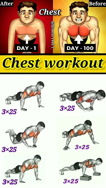 Best chest workout at home no equipment #chest#homeworkout#noequipment