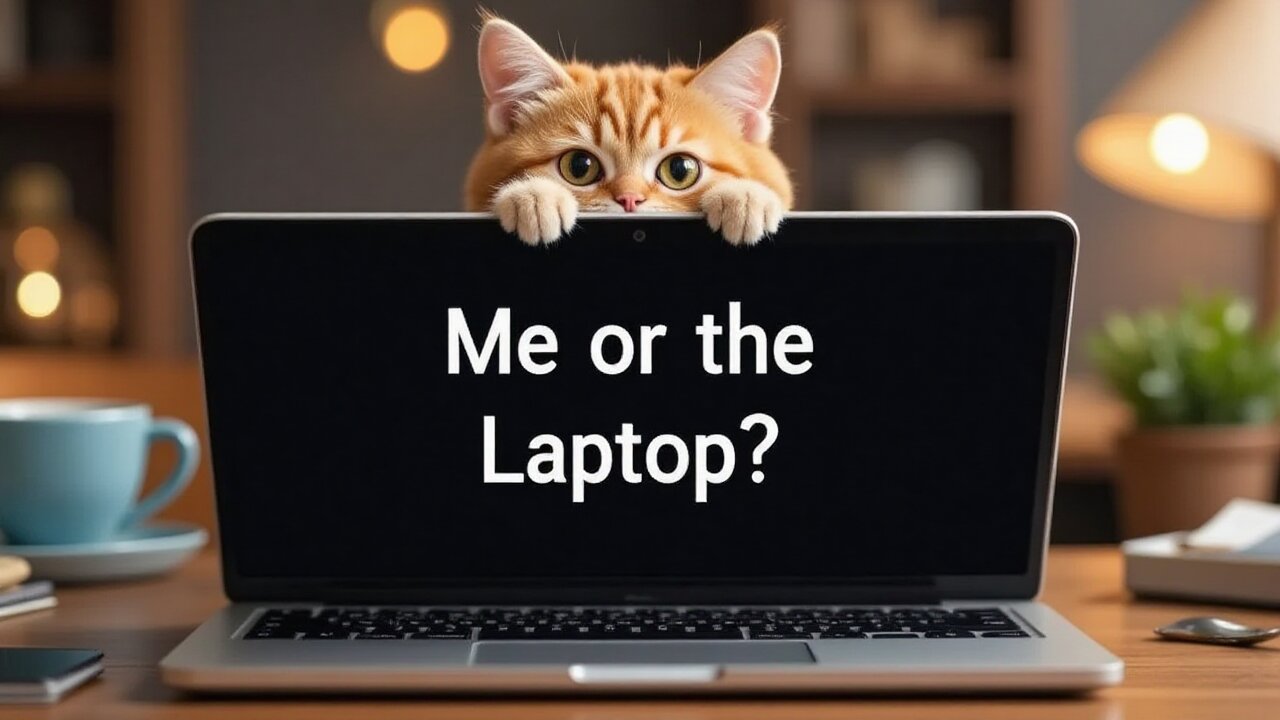 Cat Sitting on Laptop? Here's the Real Reason! 🐾