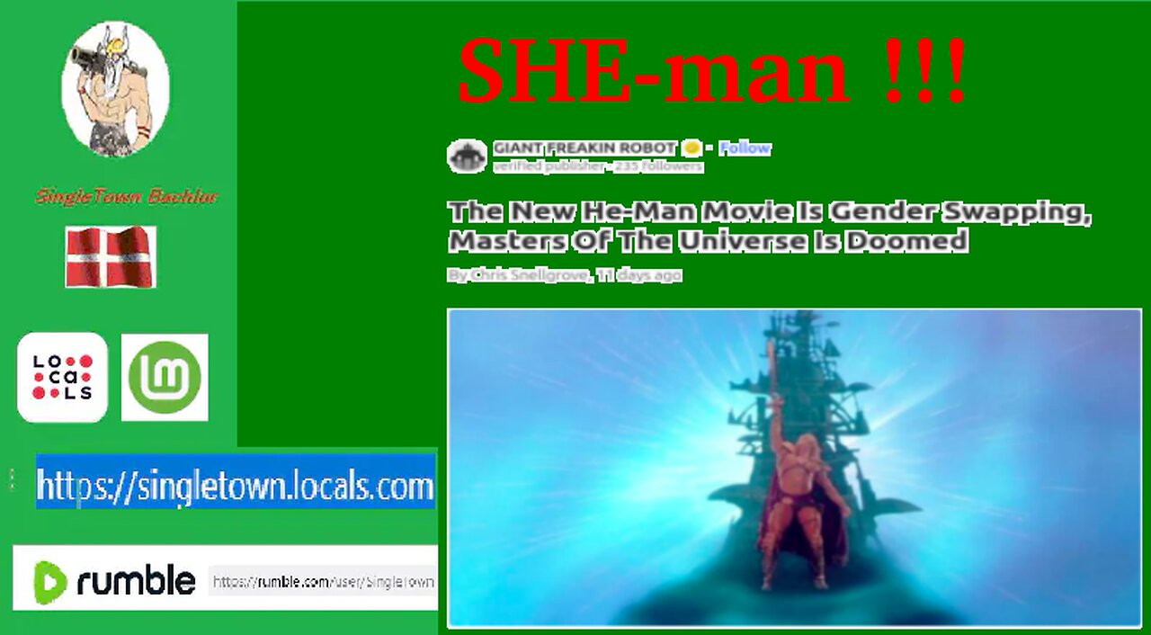 SHE-man a trainreck in the making...!!!