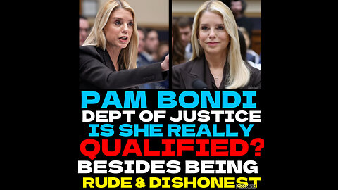 ALGA #12 PAM BONDI DOJ BOSS IS SHE SERIOUS?