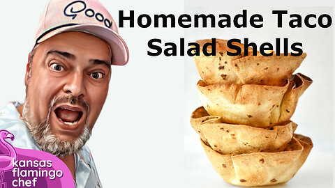 Homemade air fryer taco salad shells - super easy