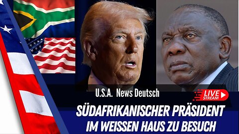 Live Präsident Trump empfängt der südafrikanischen Präsident cyril ramaphosa