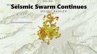 Seismic Swarm Continues At Mt. Rainier 250+ Quakes - Wildfire Smoke Update - Minor Geomagnetic Storm