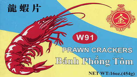 Vietnamese Shrimp Chips - Prawn Crackers - Bánh Phồng Tôm - 龍蝦片