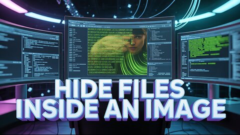 How to Hide Files or Secret Text Inside an Image | Invisible Data Trick | Steganography Tutorial