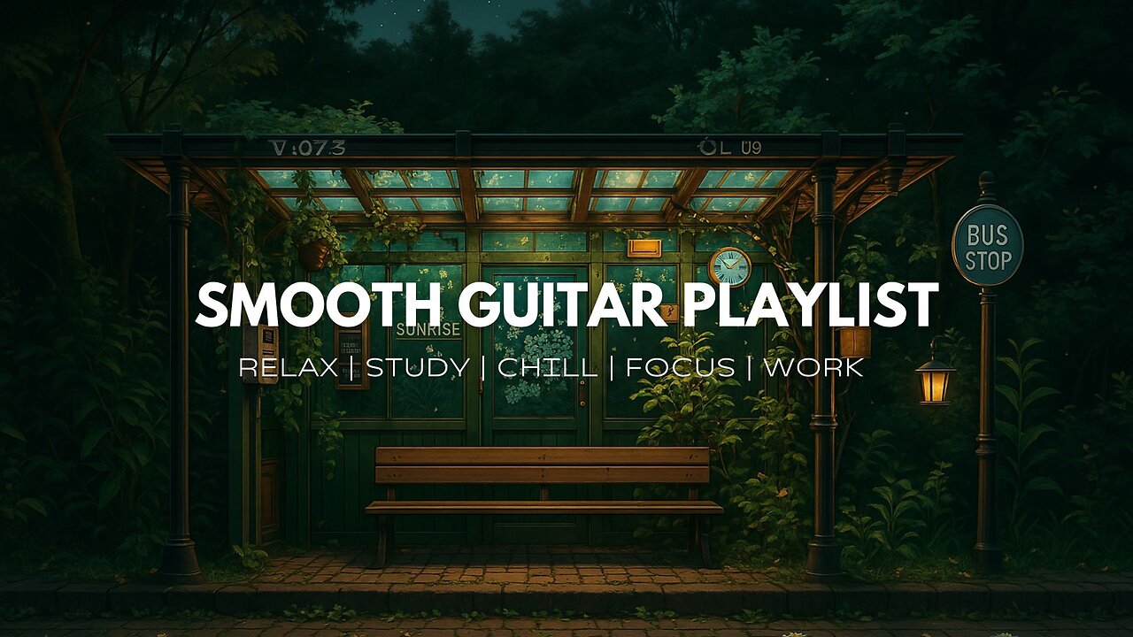 1 Hour Relax Guitar Music for Focus, Study & Work | Beautiful Scenery