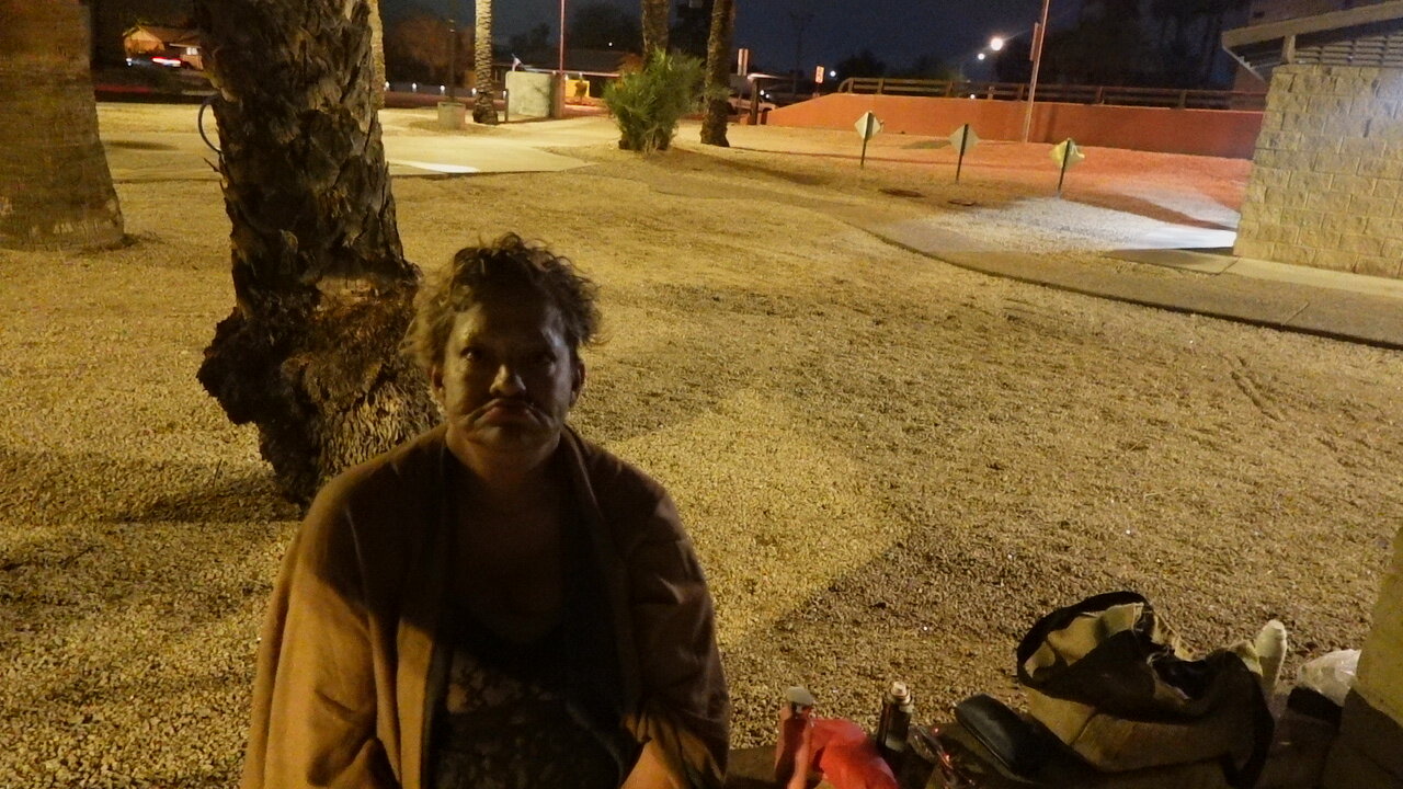 Update with Theresa- Says "I'm tired of living alone out here on these streets."