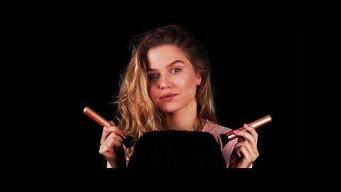 ASMR INTENSE BRAIN MASSAGE. Tingles guarantee ( Brush, scissors, latex gloves)