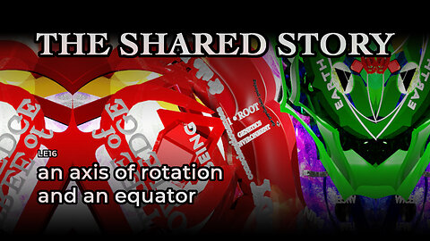 an axis of rotation and an equator