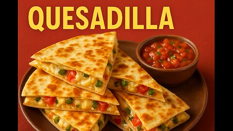 Try this delicious Cheesy Veg Quesadilla made with colorful veggies, melted cheese