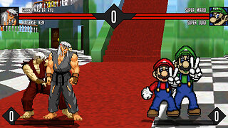 MUGEN - Grand Master Ryu & KaiSensei Ken vs. Super Mario & Super Luigi - Download