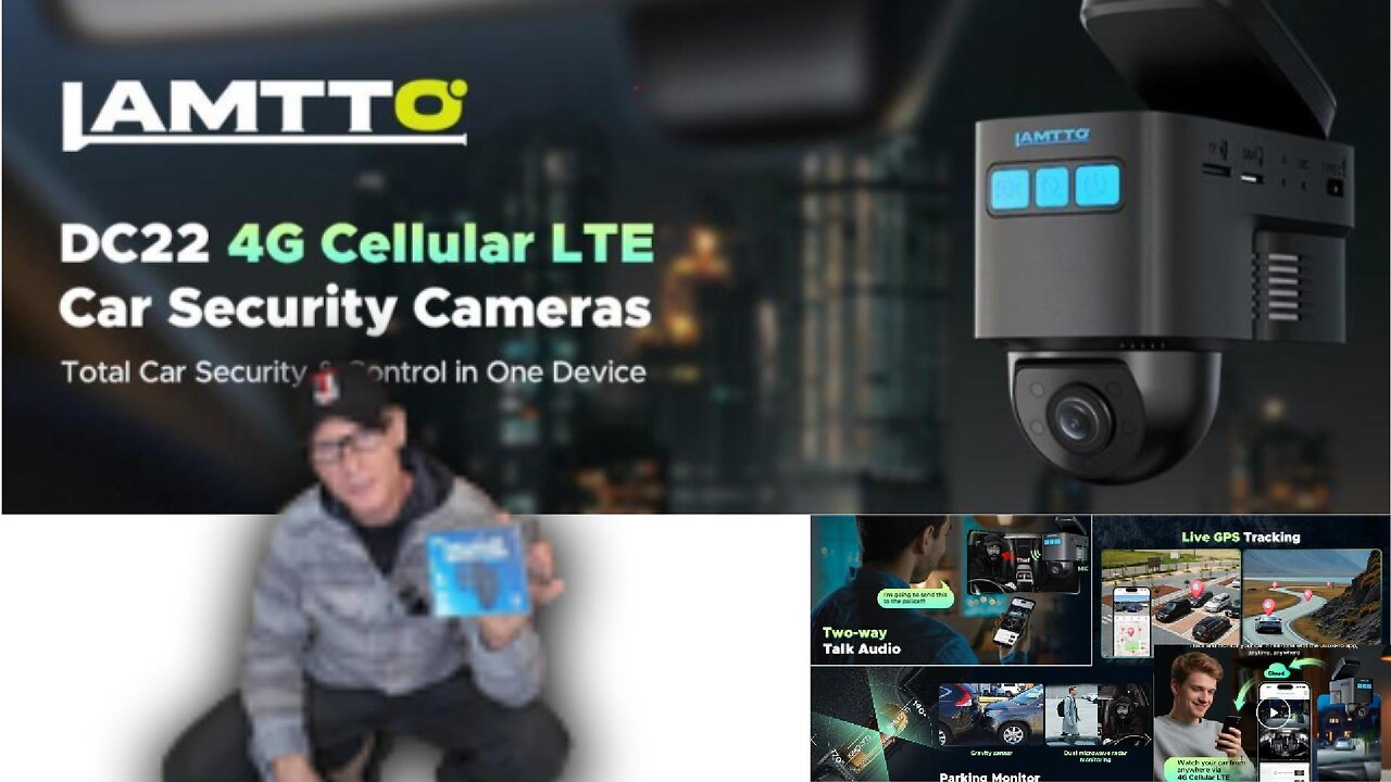 Safety, Security, Peace of Mind...LAMTTO 4G LTE Cellular Car Security Camera!!!