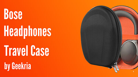 Bose Over-Ear Headphones Travel Case, Hard Shell Headset Carrying Case | Geekria