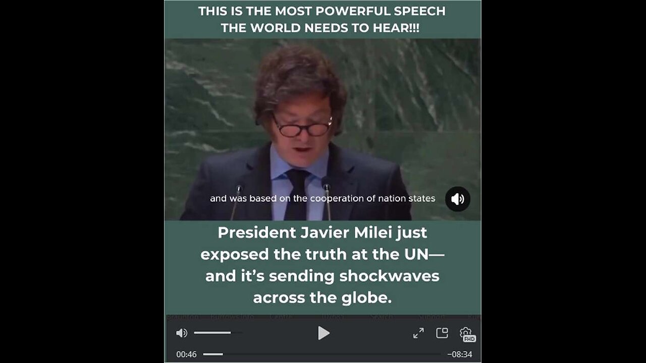 THIS IS THE MOST POWERFUL SPEECH THAT THE WORLD NEEDS TO HEAR.