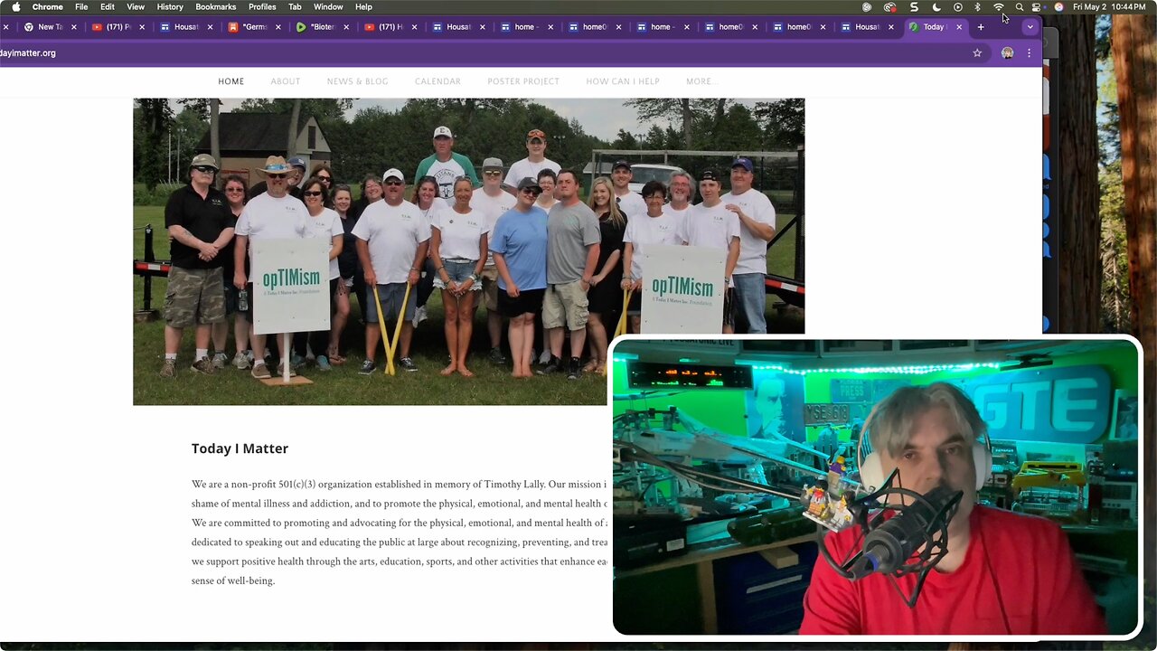 Friday May 2 2025 , quick update (Today I Matter) ; Germs narration ongoing