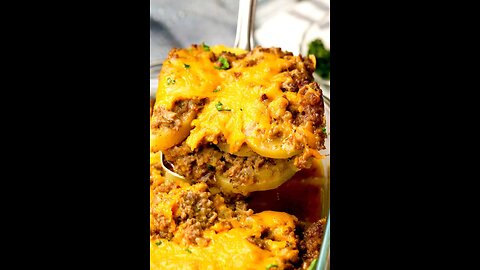 potatoes with cheese and minced meat 🥩