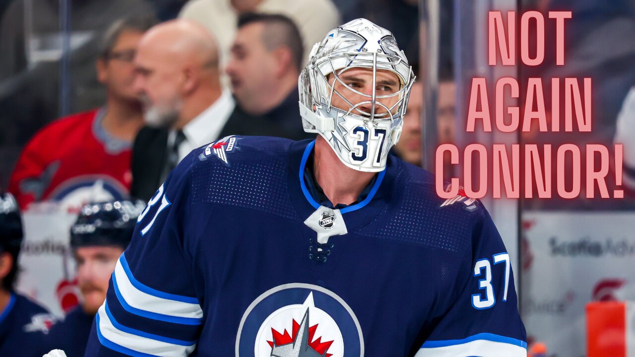 Not again! Connor Hellebuyck taken out early in back-to-back playoff games
