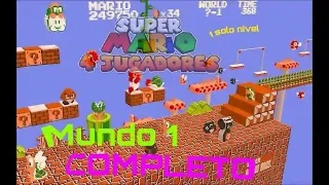 Super Mario Bros 1 Mundo 1 en sm4j