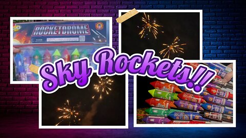 Lighting Large Pack Of Firework Rockets!