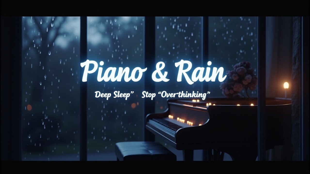Relaxing Piano & Rain Sounds | Deep Sleep Music to Stop Overthinking & Heal Anxiety, Stress