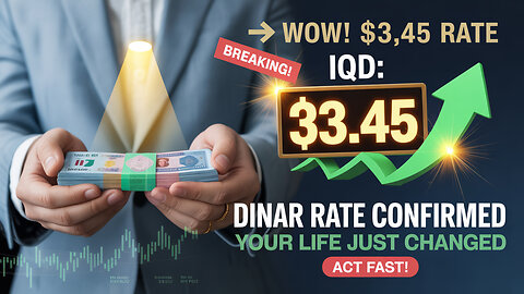WOW! $3.45 Iraqi Dinar Rate CONFIRMED – Your Life Just Changed!