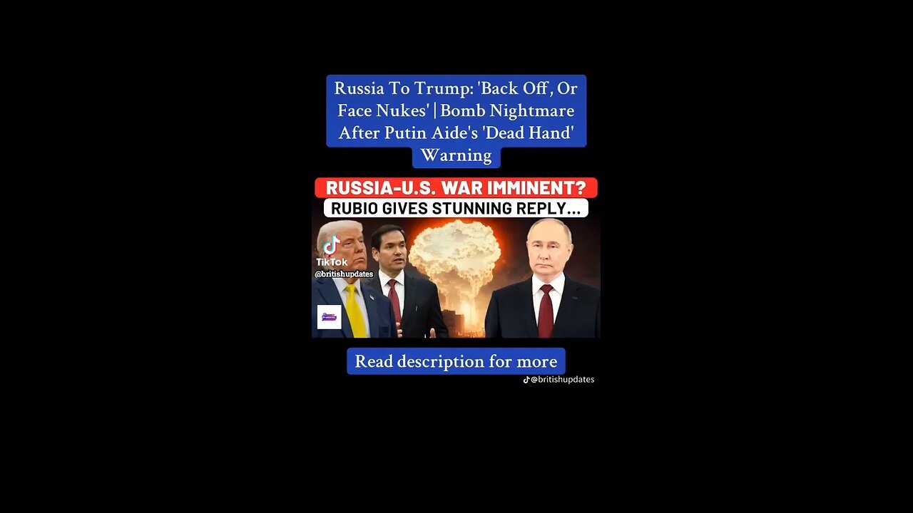 ⚠️ Warning From Russia to Trump