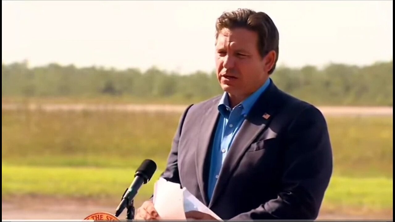 Gov Ron Desantis: Alligator Alcatraz Deportation Flights Have Begun