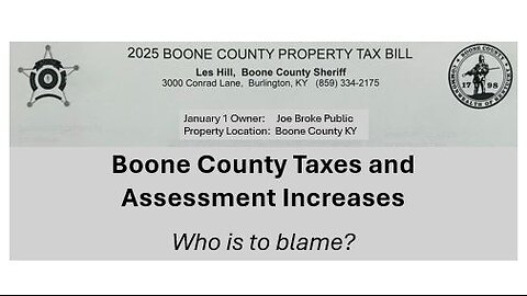 Boone County Taxes and Assessments Increase
