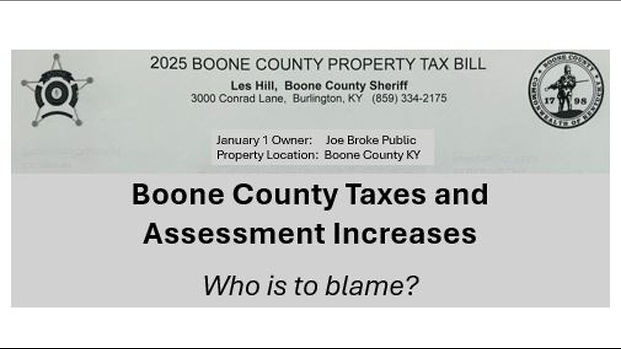 Boone County Taxes and Assessments Increase