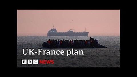 UK-France small boats pilot plan comes into force ｜ BBC News