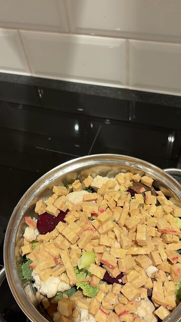 Having some healthy food