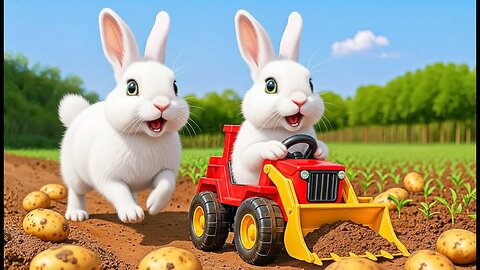 🐰 Mama Rabbit Trims Fur on the Farm & Makes a Tiger Hat for Her Bunny 🐾🎩🐯 | Cute Animal Story
