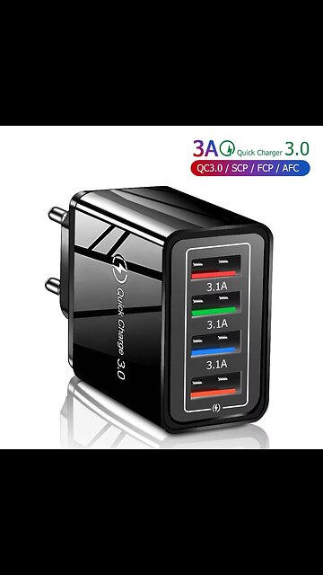 A USB Charger 4 Port USB Quick Ch