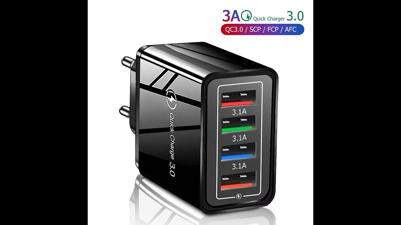 A USB Charger 4 Port USB Quick Ch