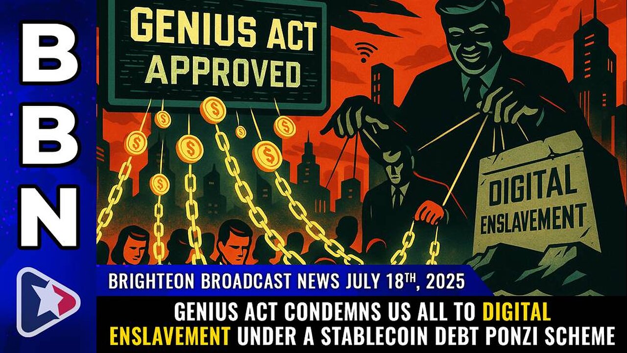 GENIUS Act condemns us all to DIGITAL ENSLAVEMENT under a stablecoin debt Ponzi scheme