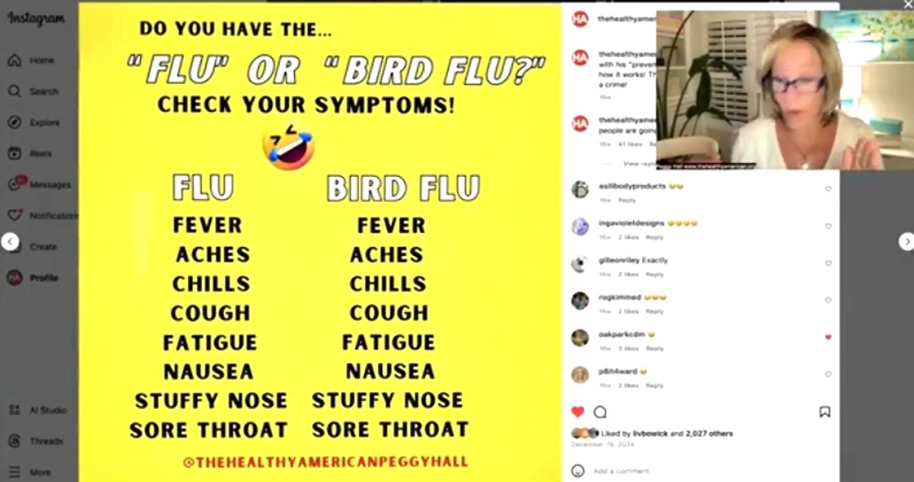 OPERATION WARP SPEED FOR BIRD FLU VACCINE W/ PEGGY HALL 💉