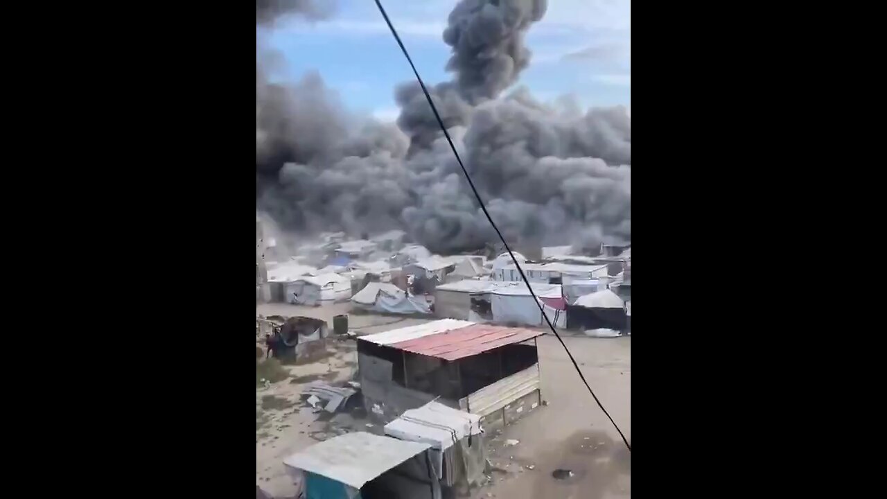 Israel bombing UNRWA tent with 2000lb bomb