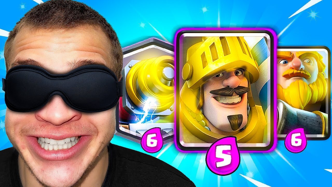 Clash Royale, but I Make My Deck BLINDFOLDED