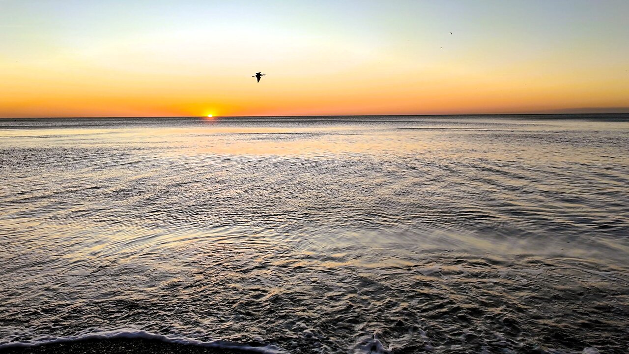 Spain 4K Sunrise Beach Walk in Malaga