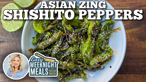 Taylor's Asian Zing Shishito Peppers on the Blackstone Griddle