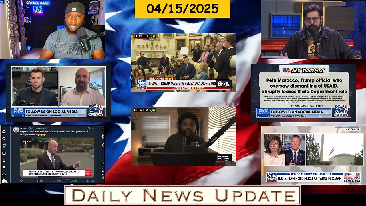 Da Real Adogg: REPORTER, Devory Darkins: SHUTS DOWN Fox, ACLJ: Hegseth, Bannons War Room: USAID | EP1533