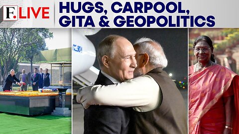 PM Modi-Putin Meet: Hug At Airport, Russian Bhagavad Gita, Rajghat Visit | Firstpost Live | N18G