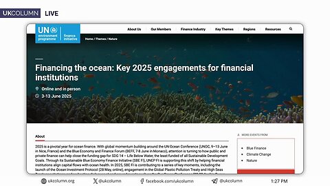 The Blue Economy Scam: Profiting from Oceans in the Name of Sustainability | UK Column News