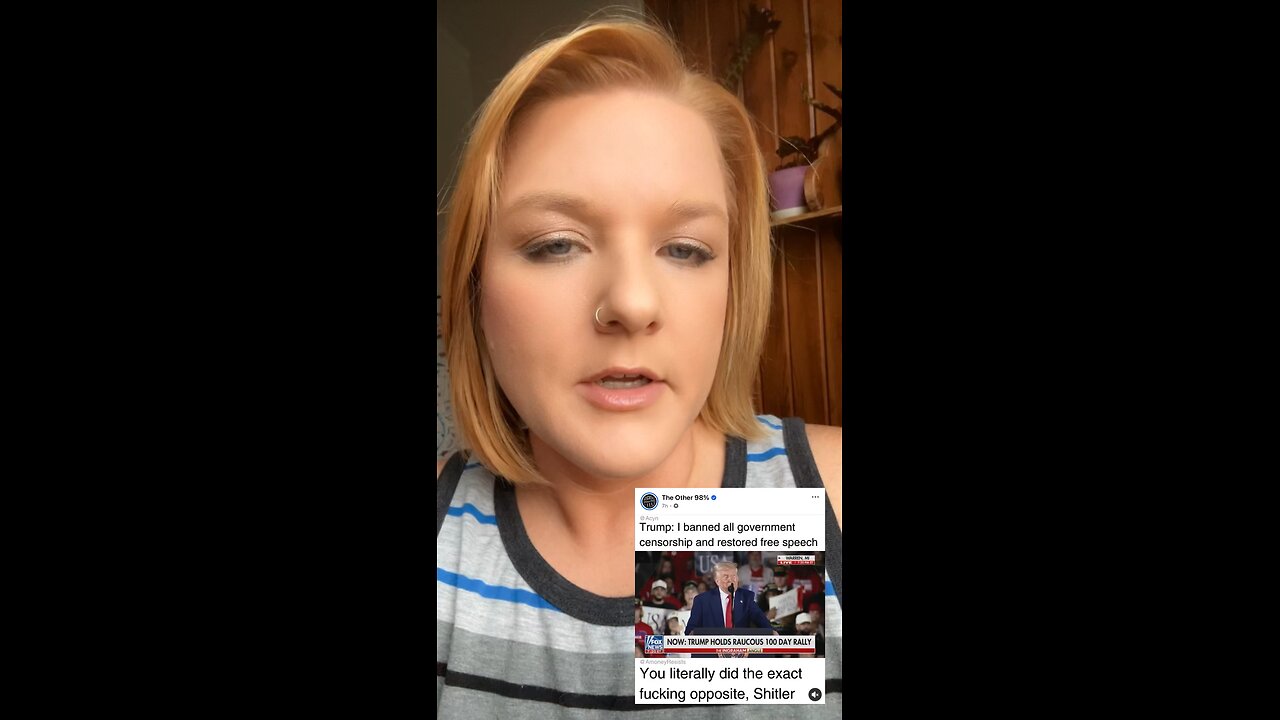 My response to a meme claiming Trump took away free speech.