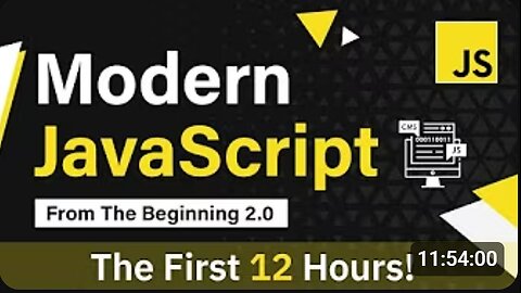 Modern JavaScript From Scratch 🧠💻 | First 12 Hours of Learning JS! 🚀