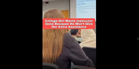 College Student Arguing with Professor