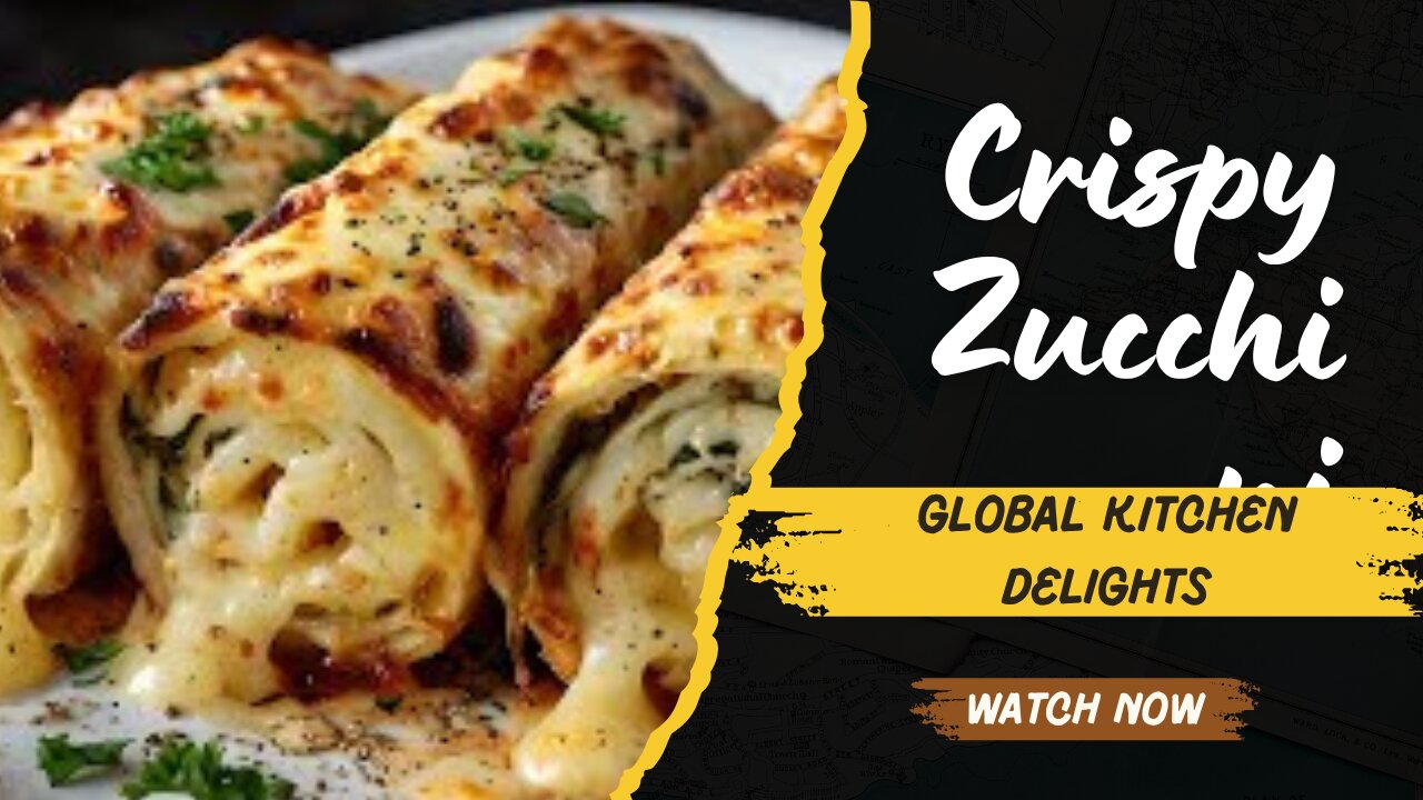 Crispy Zucchini creeps with filling! Global Kitchen Delights❗