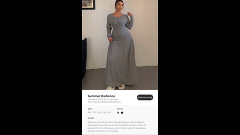 Summer Radiance🌻Luxurious Solid-Colored Long-Sleeve, Round Neckline Knitted Maxi Dress