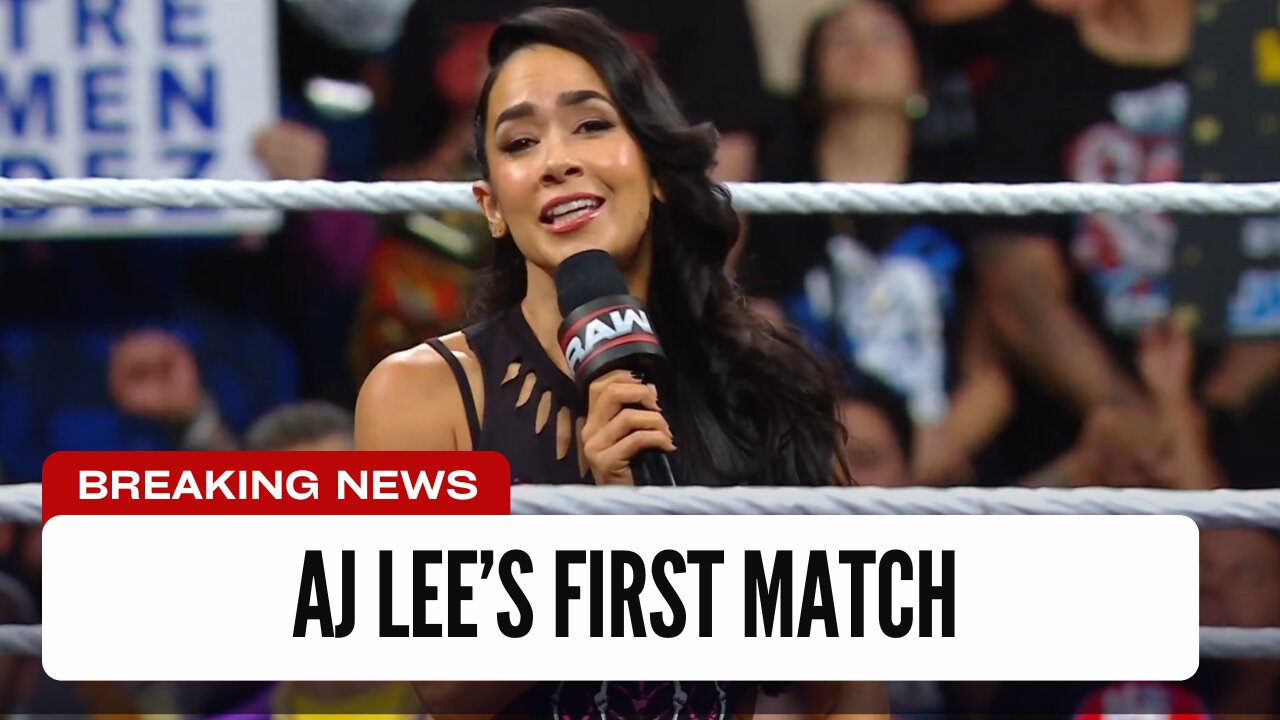 We Now Know AJ Lee's First Match